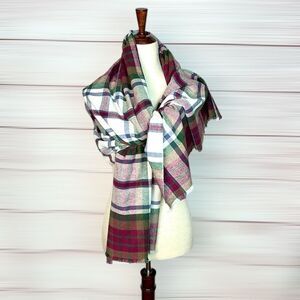 TARTAN HOUSE of SCOTLAND Plaid Brushed Cotton Blanket Scarf Wrap